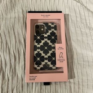 kate spade iPhone 12/12 pro phone case in blue spade